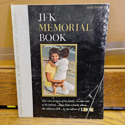 Look Magazine JFK Memorial Book 1964 A Permanent Keepsake John Jackie Kennedy - Image 1 of 4