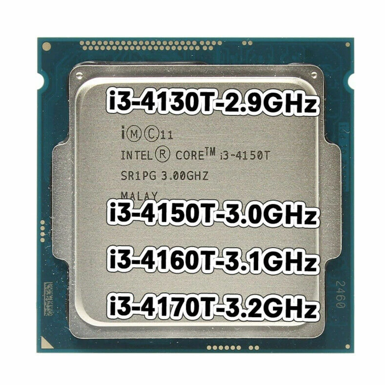 Intel Core i3-4130T i3-4150T i3-4160T i3-4170T CPU Dual Core LGA1150 Processor - Image 1 of 1