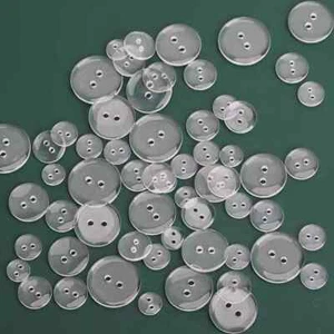 100Pcs Crafts Plastic Resin Two Holes Buttons Apparel Sewing Accessory Material - Picture 1 of 7
