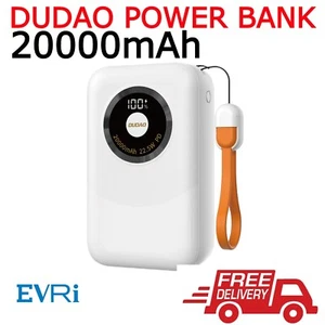 Portable 20000mAh LED Power Bank 22.5W PD Charging Battery For iPhone, Android - Picture 1 of 19