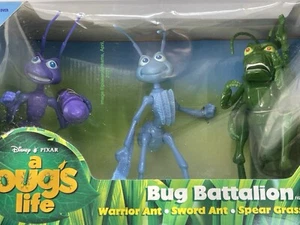 Disney 🐞 Pixar A Bug’s Life Bug Battalion Wartior Ant. Sword Ant, Grasshopper - Picture 1 of 7