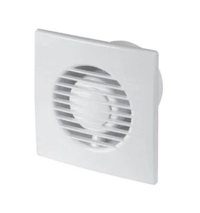 Bathroom Extractor Fan 100mm / White Duct Ventilator / Wall Ceiling Air Vent - Picture 1 of 2