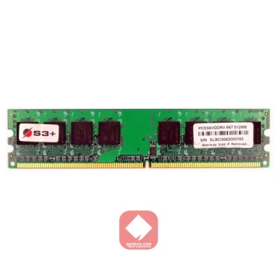 S3+ Ram DDR2 DDR-2 667Mhz 512 Mb PC2-5300 - Immagine 1 di 2