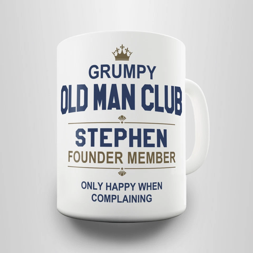 Grumpy Old Man Personalised Gift Mug - Do you know someone who deseerves this? - Image 1 of 1