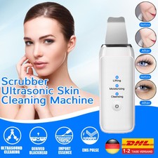 Ultraschall Skin Scrubber Mitesser Entferner Gesichtsreinigung Hautreiniger DHL