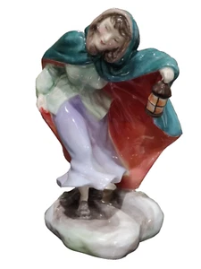 Vintage 1951 Royal Doulton Figurine Winter HN2088 Woman with Lantern RARE - Picture 1 of 12