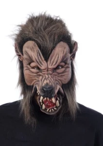 Zagone Studios Gnarly, Wolf or Dog Latex Face Mask with Moving Jaw UK STOCK - Picture 1 of 5