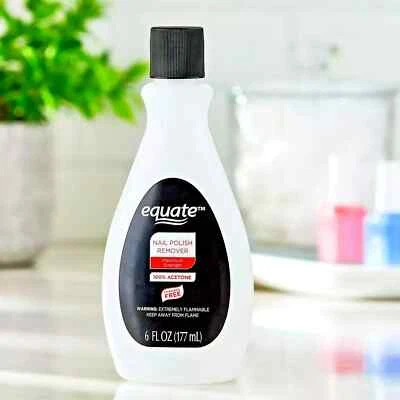 Removedor de esmalte de uñas Equate 100 % acetona, 6 fl oz Foto 1 de 4