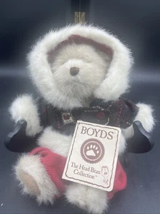 Cappotto con cappuccio Boyds Bears Carmela Cocobeary Head Bean Boyds con etichette 8” 2004 - Foto 1 di 8