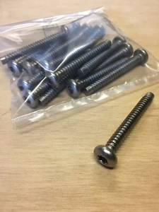 VITE ACCIAIO INOX 6X50 PER LEGNO PLASTICA TESTA CILINDRICA INSERTO TORX T30 15PZ - Foto 1 di 1