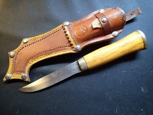 SCHÖNES ALTES SCHARFES VINTAGE MESSER PUUKKO ( JÄRVENPÄ / MARTTIINI ? ) FINNLAND FINNISCH - Bild 1 von 5