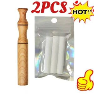 2x Quit Smoking Inhaler Stick Essential Oil Wooden Personal Diffuser-N E W - Picture 1 of 12