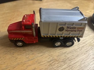 1/62 Scale Garbage Truck Diecast & Plastic Refuge Trash Vehicle Pull Back - Picture 1 of 8
