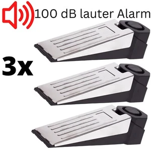 Türstopper Türalarm Alarmanlage Fensterstopper Alarmstopper 100dB laut 3er Set - Bild 1 von 4