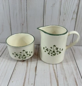 Carrigaline Pottery Co.Ltd.Cork Ireland Celtic Creamer & Sugar Dish - Picture 1 of 13