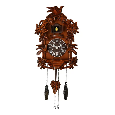 Cuckoo Clock Mahogany Bird on Top Wooden Case - Large - Image 1 of 4