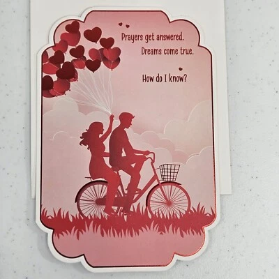 Tarjeta de felicitación diaria Hallmark 8"x5" cita de amor oraciones obtener respuesta sobre EE. UU. Foto 1 de 4