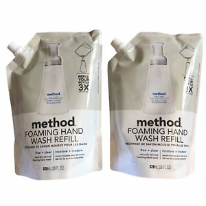Method Products MTH01978 Foaming Hand Wash Refill, Fragrance-free, 28 Oz set 2