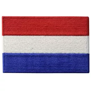 Iron Sew On Patch Netherland Holland Country Flag Embroidered Patches 3.0 X 2.0 - Picture 1 of 4