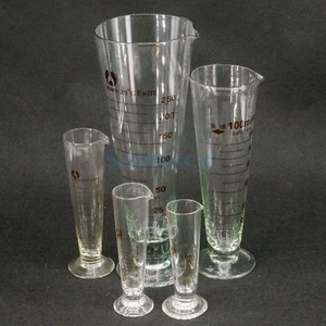 5-1000ml Lab Glass Footed Apothecary Measuring Cone Beaker Conical Graduated - Picture 1 of 31