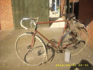 early 1950's vintage carlton flyer racing bike. all original parts - Picture 1 of 10