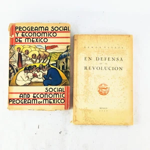 1930s Mexican Revolution Book Lot Defensa Revolucion Economico Ramon Beteta Vtg - Picture 1 of 10