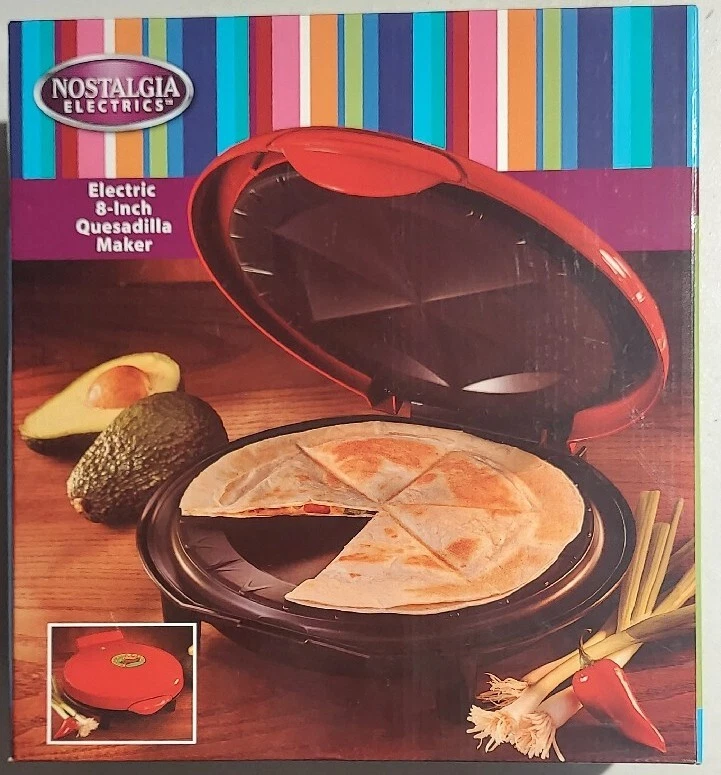 Nostalgia Electrics 8-inch Electric Quesadilla Maker Eqm200