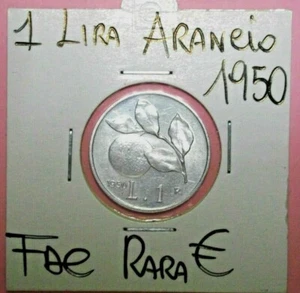 1 LIREN ARANCIA 1950 (1) RARA FDC -UNCIRCULATED STEMPELGLANZ SOFORT KAUFEN - Bild 1 von 2