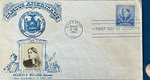 Crosby 872 Famous Americans Education Francis Willard Evanston Illinois - Imagen 1 de 1