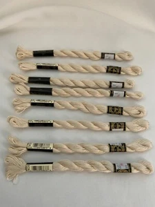 DMC 5 Floss Ecru lot of 8 unused NIP France Colorfast Cross Stitching Crochet - Picture 1 of 3
