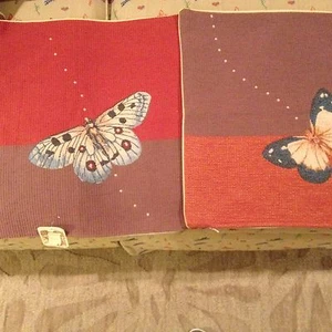 Decorative Tapestry Pillow Cover Lavender/Copper Butterfly - 18 X 18 - Picture 1 of 1