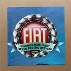 FIAT WINNING LAURELS 1980 BROCHURE 1980 colour fold out poster brochure for the 