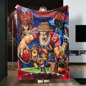 San Francisco 49ers Football Blanket City Classic Throw 60X50 New - Picture 1 of 3
