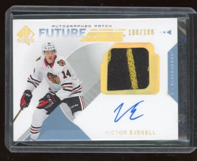 2018-19 SP Authentic Future Watch Limited Patch Auto #167 Victor Ejdsell 100/100 - Image 1 of 2