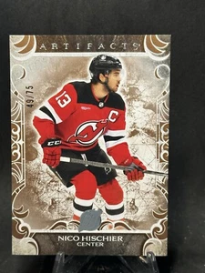 2024-25 Upper Deck Artifacts Hockey #77 Nico Hischier Copper /75 NJ Devils - Foto 1 di 2