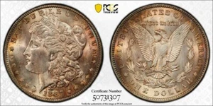 1887 $1 Morgan Dollar Genuine Cleaned-UNC Detail - Picture 1 of 1