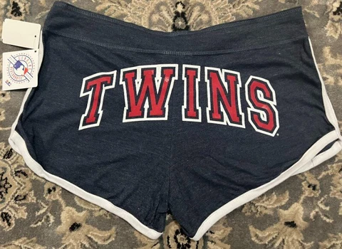 Womens Minnesota Twins Genuine Merchandise  Logo Shorts - M Cover