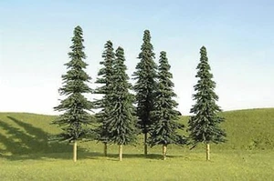 Bachmann O SceneScapes Layout-Ready Trees Spruce Trees 8-10in pkg(3) 32204 - Picture 1 of 1