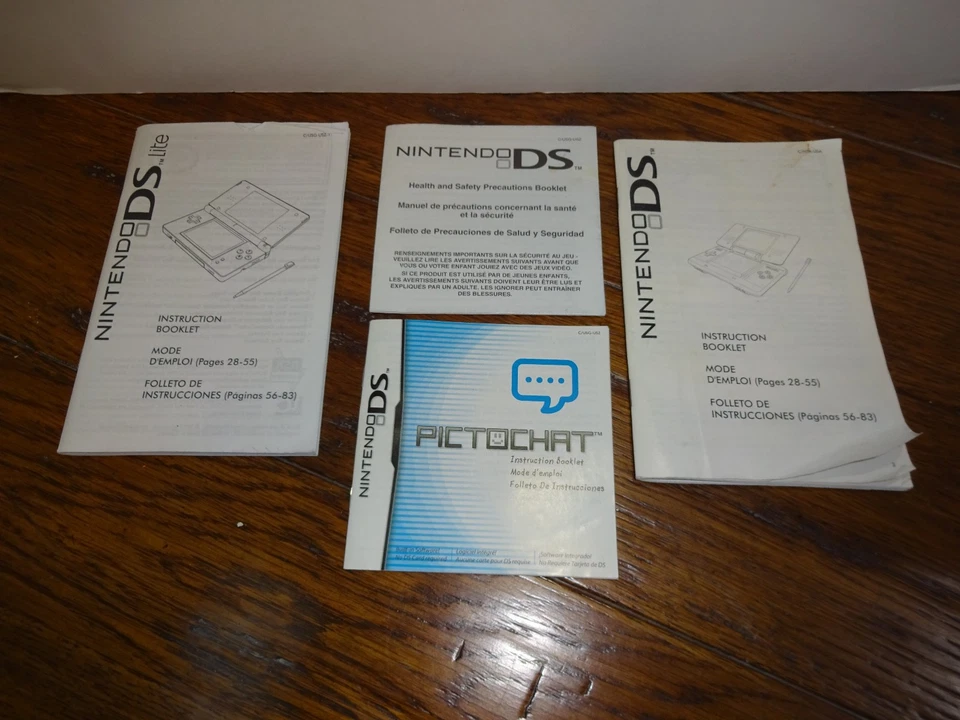 Folletos de instrucciones Nintendo DS & DS Lite folleto Pictochat usado Foto 1 de 1