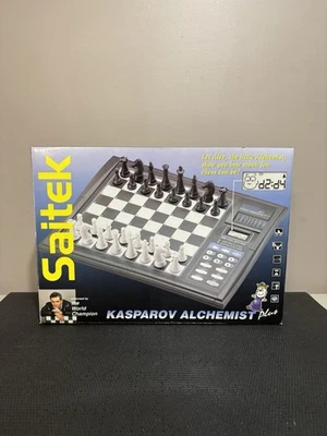 Computadora de ajedrez Saitek Kasparov Alchemist Plus de colección electrónica probada trabajo Foto 1 de 4