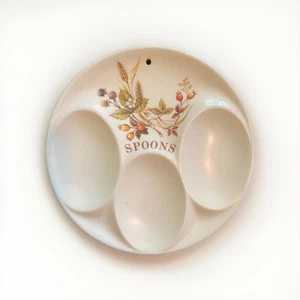 Vintage M&S St. Michael Ernte & Herbst Blätter Löffel Rest 6" Wandbehang Dekor - Bild 1 von 6