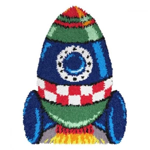 Orchidea Latch Hook Kit Rug Spaceship - Picture 1 of 1