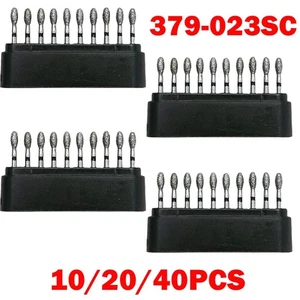 10/20/40x Dental Diamond Burs FG Egg Football 379/023SC Super Coarse High Speed - Bild 1 von 12
