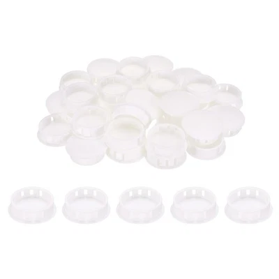 50 Stück Lochstopfen 1-2/7 Zoll runde Bohrschrauben-Lochstopfen-Abdeckungen weiß - Bild 1 von 4