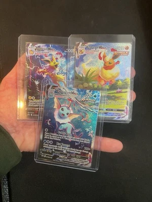 VMAX 批量促销 Jolteon Vaporon Flareon Alt 艺术黑星近乎完好罕见 — 第 1/4 张图片
