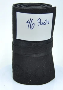 OOKU Watercolor Colored Pencils - 46PCS Set with Wool Wrap Case Great Condition - Picture 1 of 3