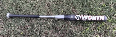 WORTH 3DX Softball Bat 34" 28oz BPF 1.20 Dimension Technology Carbon Fiber Shell - Image 1 of 4