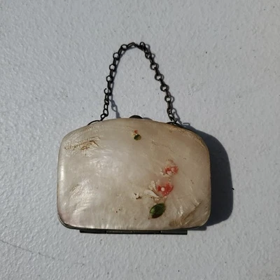 "Antiguo monedero madreperla 2 1/4"" X 1 3/4" varios bolsillos"  Foto 1 de 4