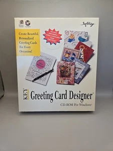 Carte de voeux Key Designer par SoftKey (CD-ROM, 1995) Windows PC - Photo 1/6