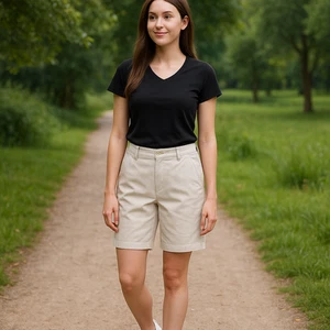 Columbia Women’s Hiking Shorts Size 6 Beige Pleated Front Casual Outdoor Travel - Picture 1 of 5